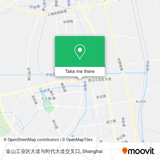 金山工业区大道与时代大道交叉口 map