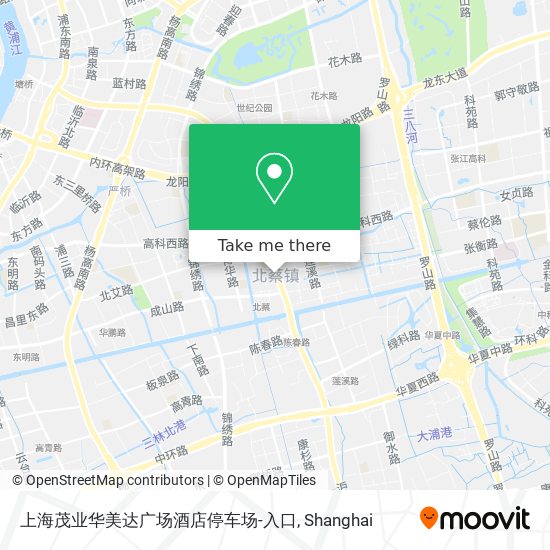 上海茂业华美达广场酒店停车场-入口 map