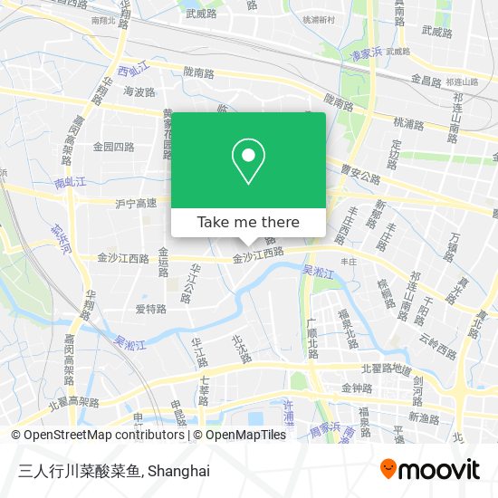 三人行川菜酸菜鱼 map