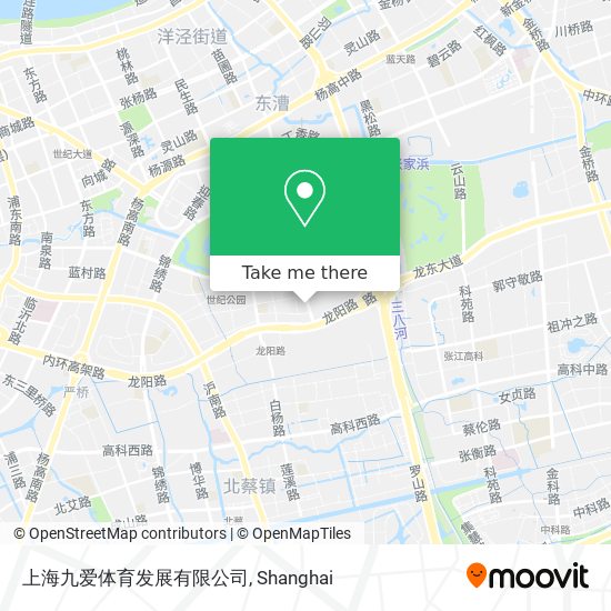 上海九爱体育发展有限公司 map