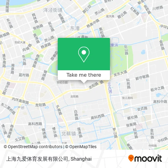上海九爱体育发展有限公司 map