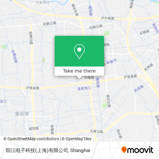 阳沄电子科技(上海)有限公司 map