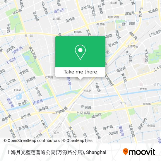 上海月光蓝莲普通公寓(万源路分店) map