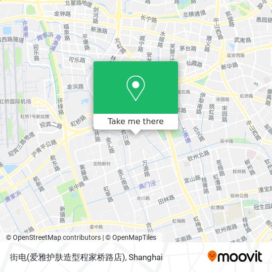 街电(爱雅护肤造型程家桥路店) map