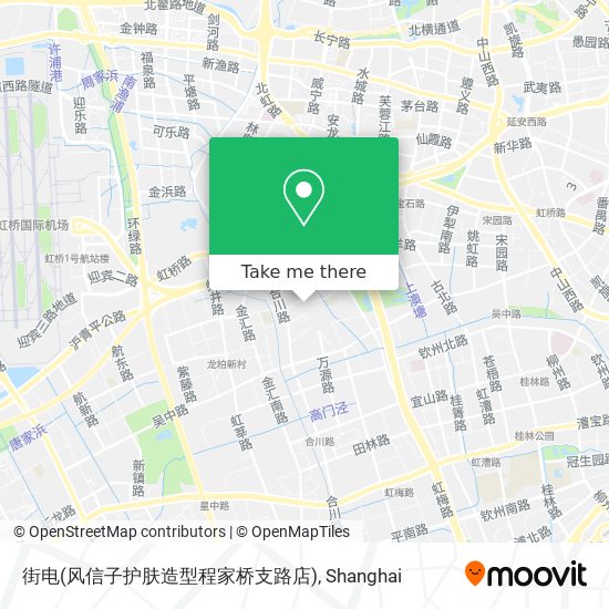 街电(风信子护肤造型程家桥支路店) map