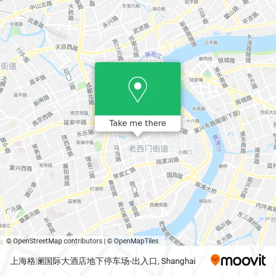 上海格澜国际大酒店地下停车场-出入口 map