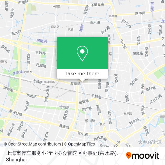上海市停车服务业行业协会普陀区办事处(富水路) map