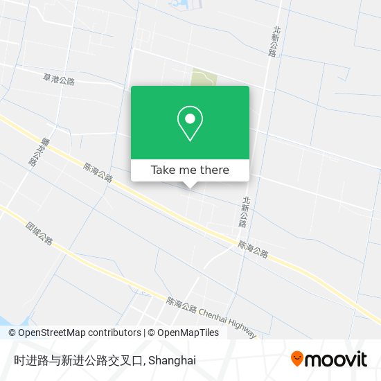 时进路与新进公路交叉口 map