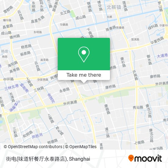 街电(味道轩餐厅永泰路店) map