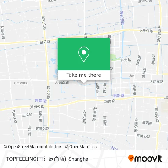 TOPFEELING(南汇欧尚店) map
