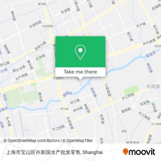 上海市宝山区许新国水产批发零售 map