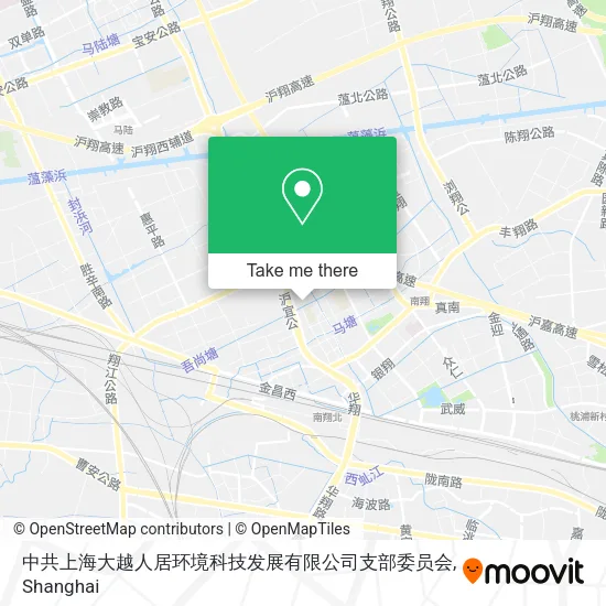 中共上海大越人居环境科技发展有限公司支部委员会 map