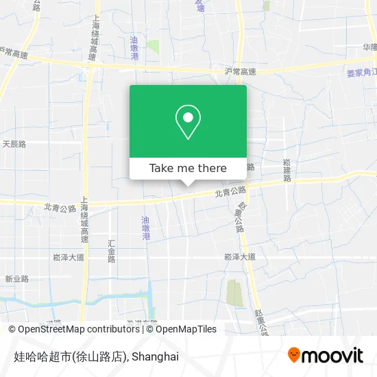 娃哈哈超市(徐山路店) map