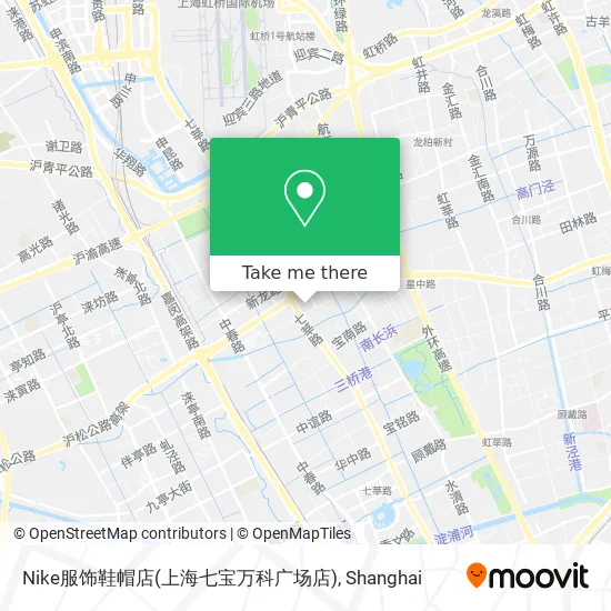 Nike服饰鞋帽店(上海七宝万科广场店) map