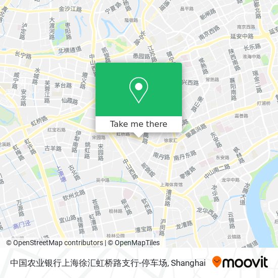中国农业银行上海徐汇虹桥路支行-停车场 map