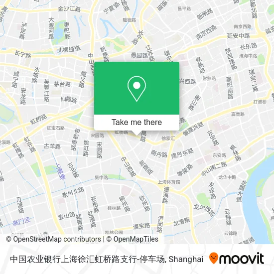 中国农业银行上海徐汇虹桥路支行-停车场 map
