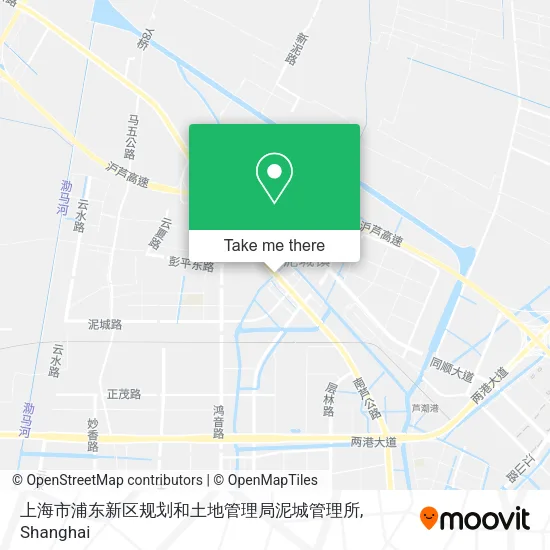 上海市浦东新区规划和土地管理局泥城管理所 map