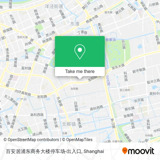 百安居浦东商务大楼停车场-出入口 map