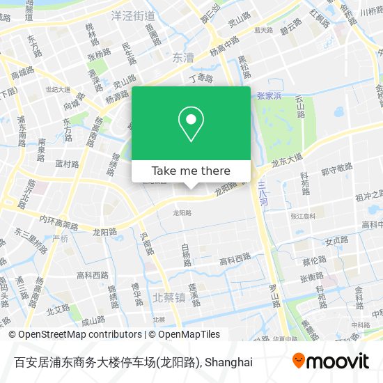 百安居浦东商务大楼停车场(龙阳路) map