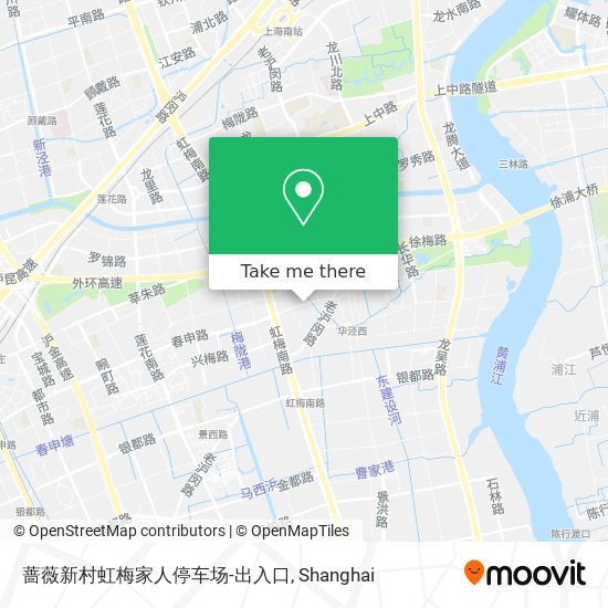 蔷薇新村虹梅家人停车场-出入口 map