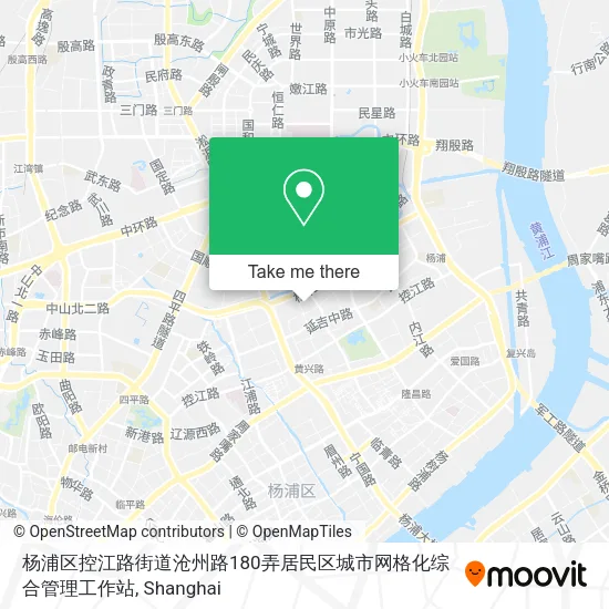 杨浦区控江路街道沧州路180弄居民区城市网格化综合管理工作站 map