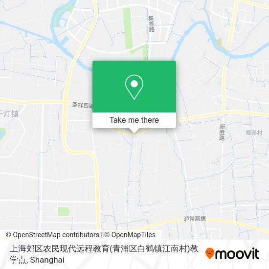 上海郊区农民现代远程教育(青浦区白鹤镇江南村)教学点 map
