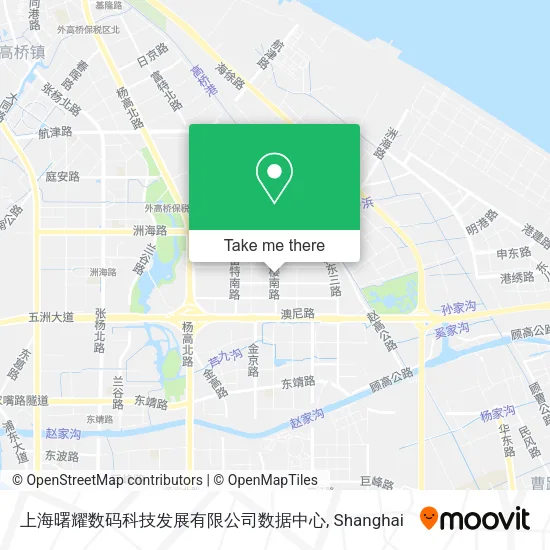 上海曙耀数码科技发展有限公司数据中心 map