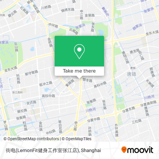 街电(LemonFit健身工作室张江店) map