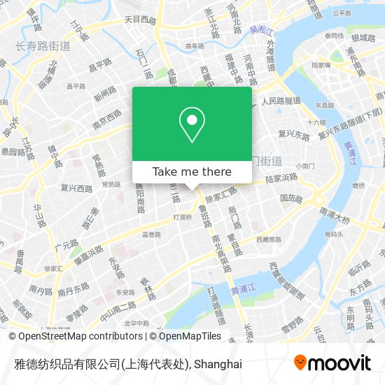 雅德纺织品有限公司(上海代表处) map