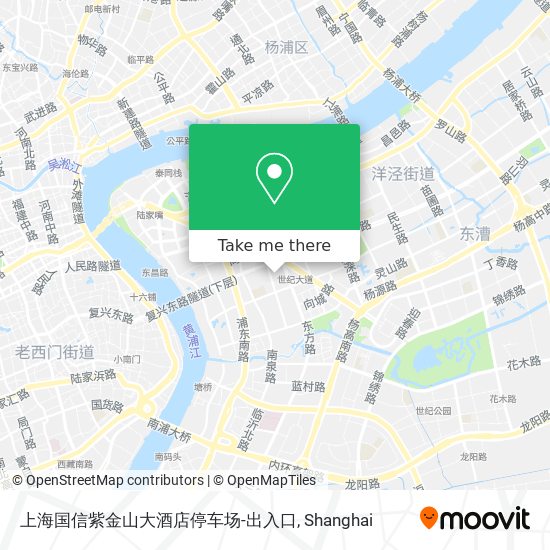 上海国信紫金山大酒店停车场-出入口 map