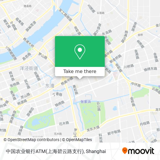 中国农业银行ATM(上海碧云路支行) map