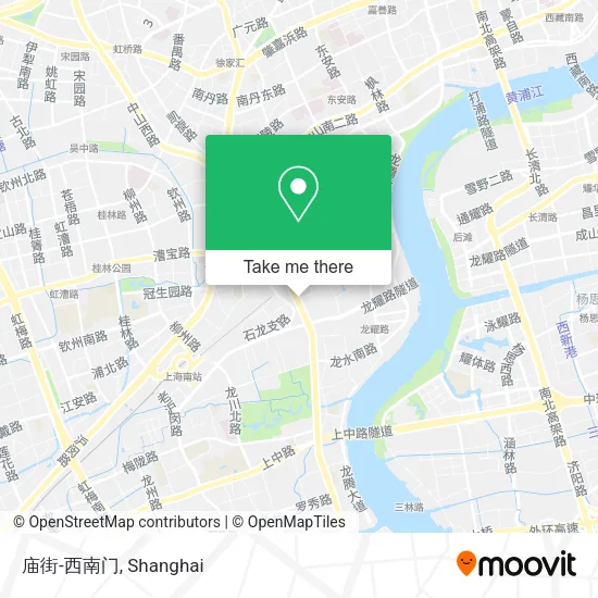 庙街-西南门 map