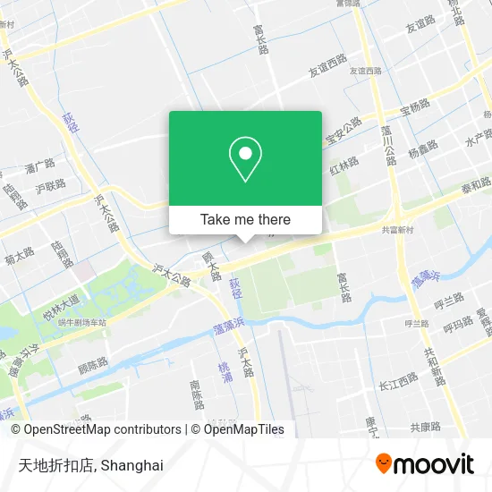 天地折扣店 map