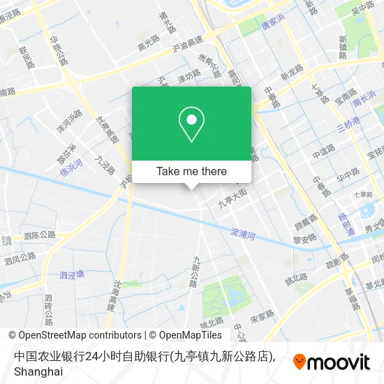 中国农业银行24小时自助银行(九亭镇九新公路店) map
