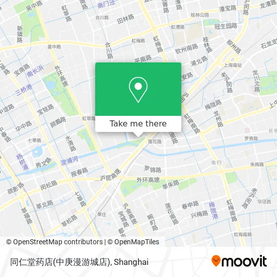 同仁堂药店(中庚漫游城店) map