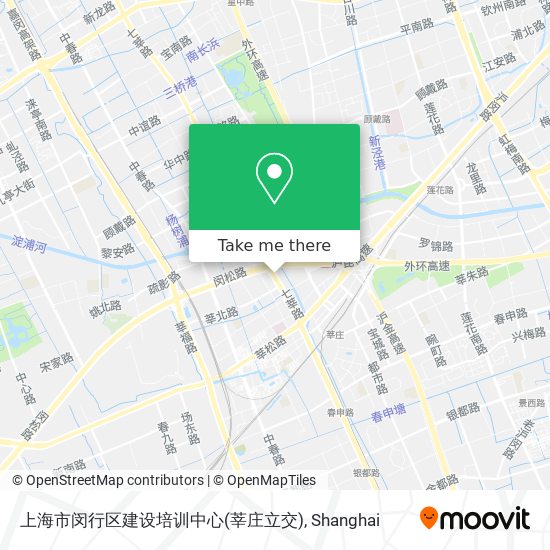 上海市闵行区建设培训中心(莘庄立交) map