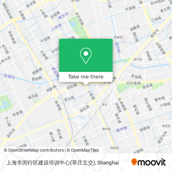 上海市闵行区建设培训中心(莘庄立交) map
