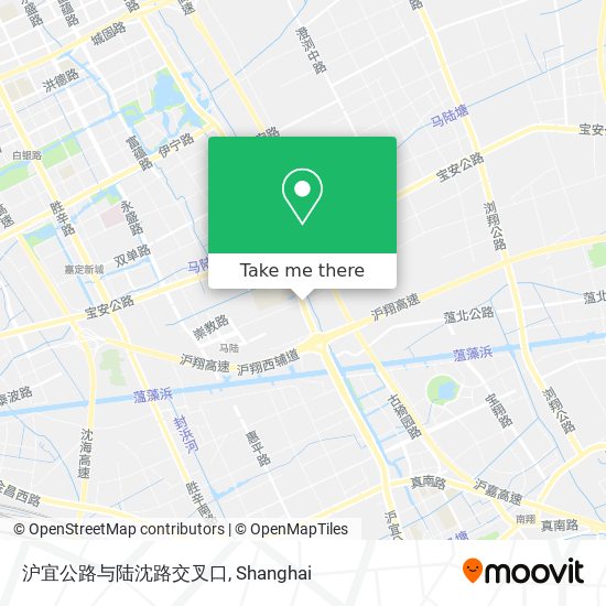 沪宜公路与陆沈路交叉口 map