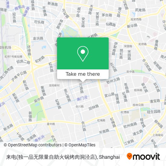 来电(独一品无限量自助火锅烤肉洞泾店) map