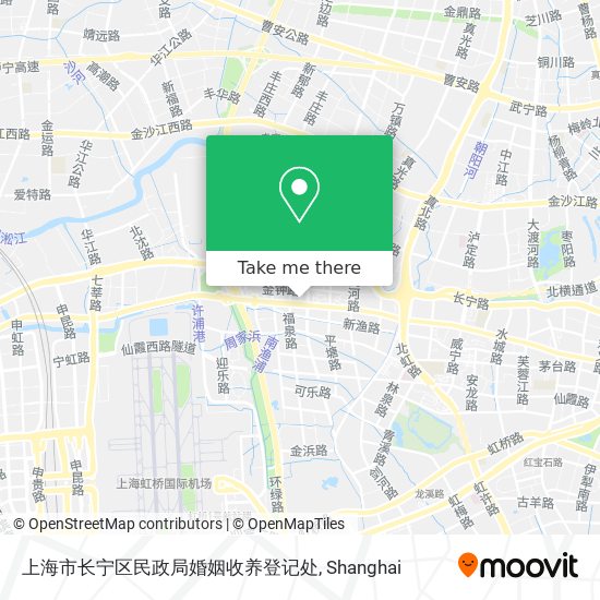 上海市长宁区民政局婚姻收养登记处 map