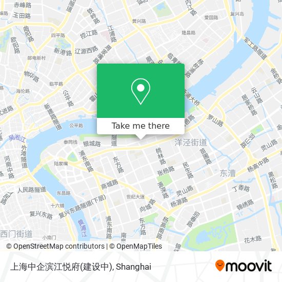 上海中企滨江悦府(建设中) map