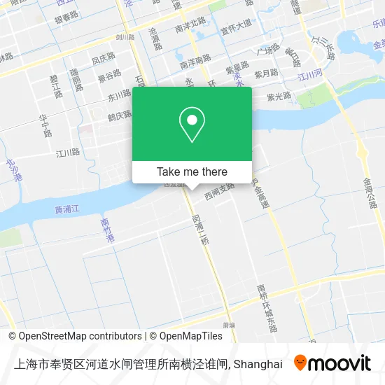 上海市奉贤区河道水闸管理所南横泾谁闸 map