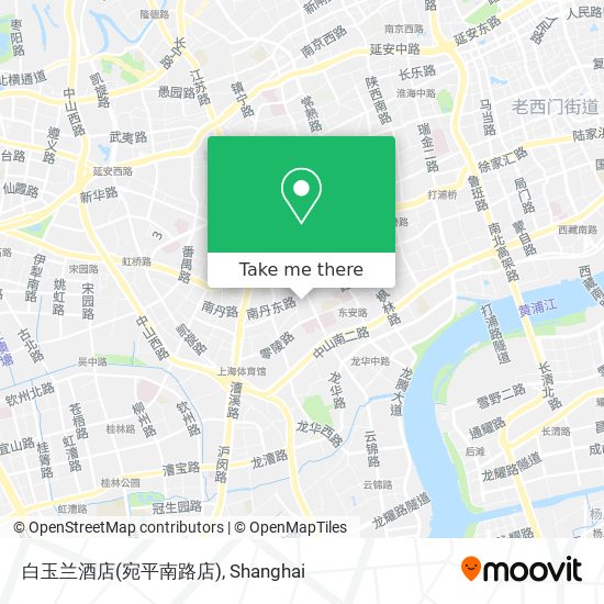 白玉兰酒店(宛平南路店) map