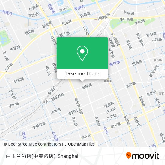 白玉兰酒店(中春路店) map