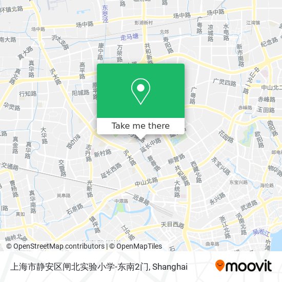 上海市静安区闸北实验小学-东南2门 map