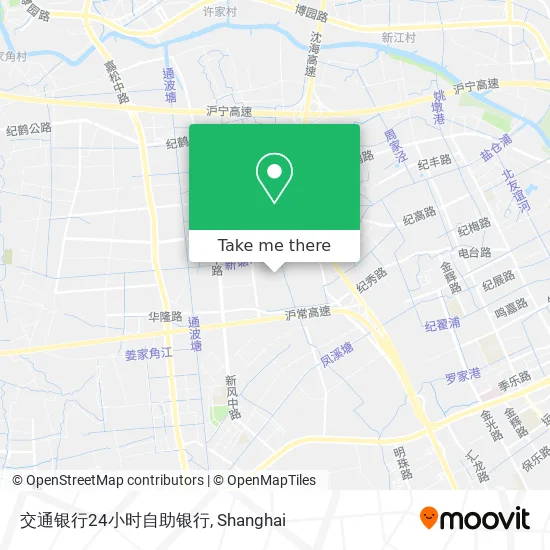 交通银行24小时自助银行 map