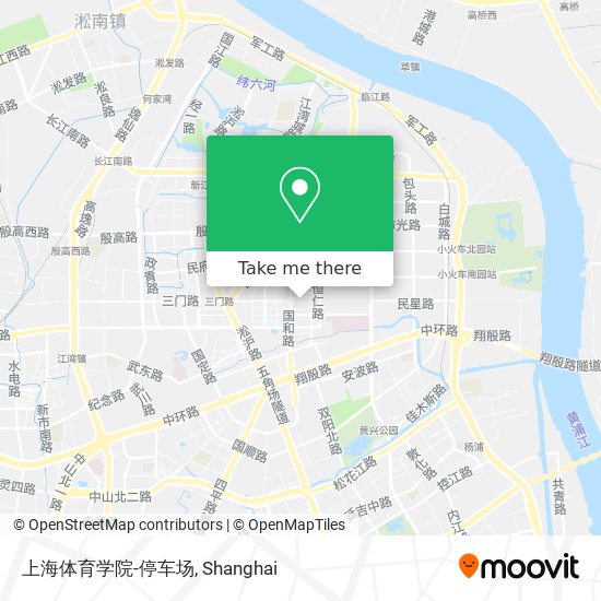 上海体育学院-停车场 map