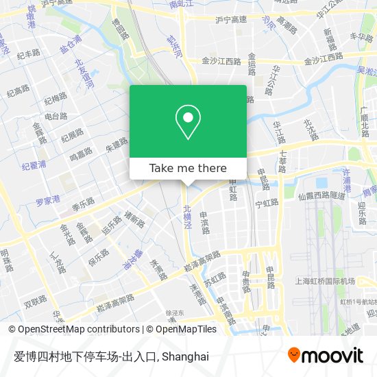 爱博四村地下停车场-出入口 map