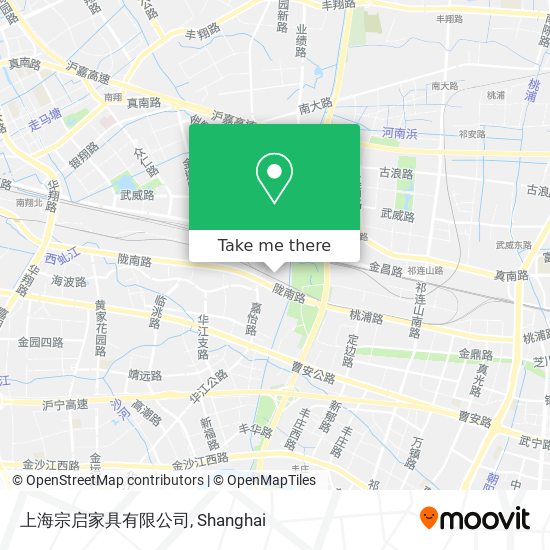 上海宗启家具有限公司 map