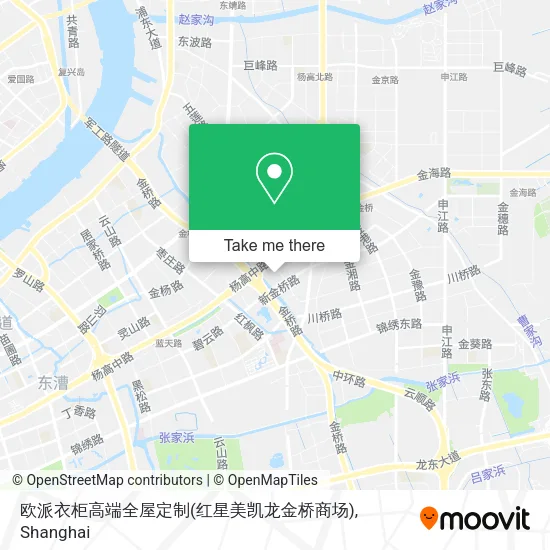 欧派衣柜高端全屋定制(红星美凯龙金桥商场) map